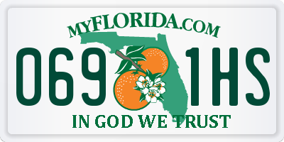 FL license plate 0691HS
