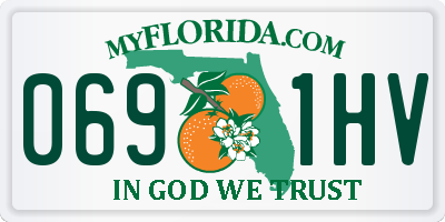 FL license plate 0691HV