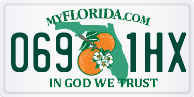 FL license plate 0691HX