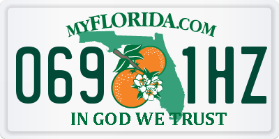 FL license plate 0691HZ