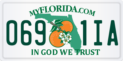 FL license plate 0691IA