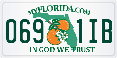 FL license plate 0691IB