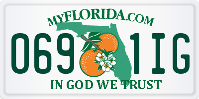FL license plate 0691IG