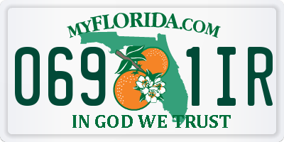 FL license plate 0691IR