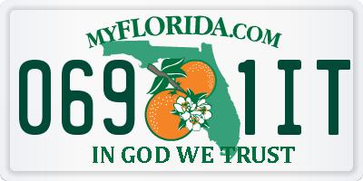 FL license plate 0691IT