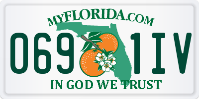 FL license plate 0691IV