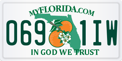 FL license plate 0691IW