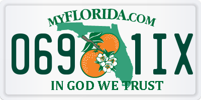 FL license plate 0691IX