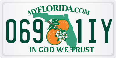 FL license plate 0691IY