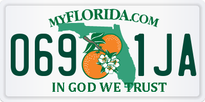 FL license plate 0691JA