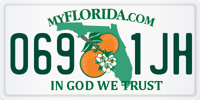 FL license plate 0691JH