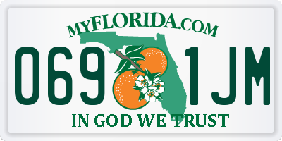 FL license plate 0691JM
