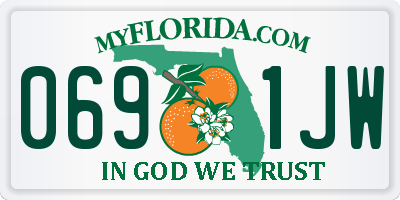 FL license plate 0691JW
