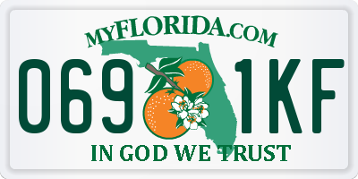FL license plate 0691KF