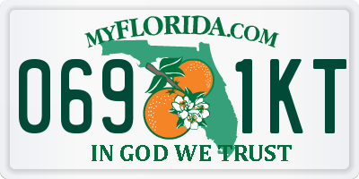 FL license plate 0691KT