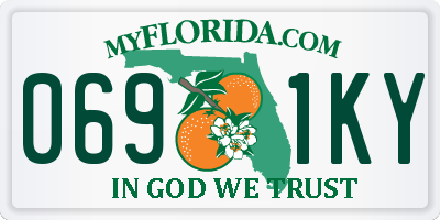 FL license plate 0691KY
