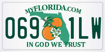 FL license plate 0691LW