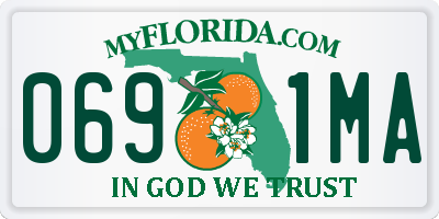 FL license plate 0691MA