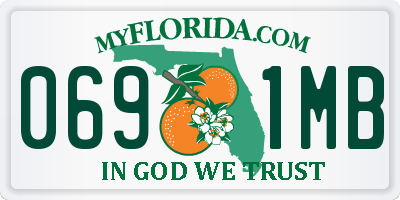 FL license plate 0691MB