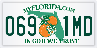 FL license plate 0691MD