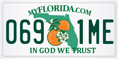 FL license plate 0691ME