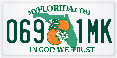 FL license plate 0691MK