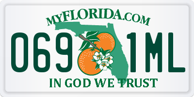 FL license plate 0691ML