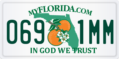 FL license plate 0691MM