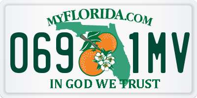 FL license plate 0691MV