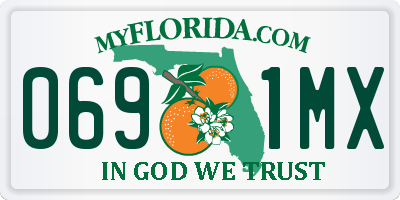 FL license plate 0691MX