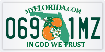 FL license plate 0691MZ