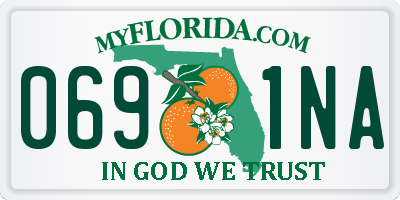 FL license plate 0691NA