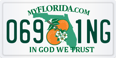 FL license plate 0691NG