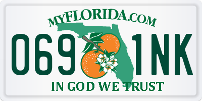 FL license plate 0691NK