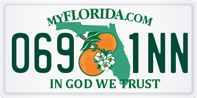 FL license plate 0691NN