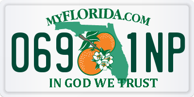 FL license plate 0691NP