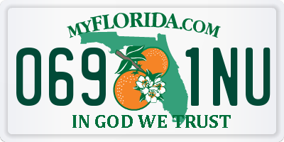 FL license plate 0691NU