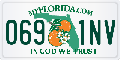 FL license plate 0691NV