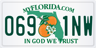 FL license plate 0691NW