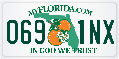 FL license plate 0691NX