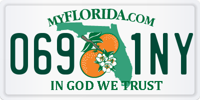 FL license plate 0691NY