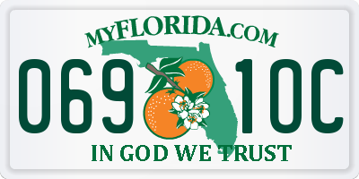 FL license plate 0691OC