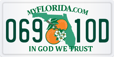 FL license plate 0691OD