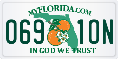 FL license plate 0691ON