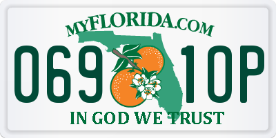 FL license plate 0691OP