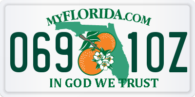 FL license plate 0691OZ