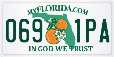FL license plate 0691PA