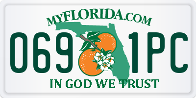 FL license plate 0691PC