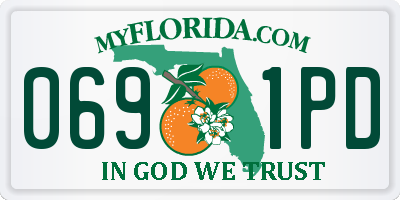FL license plate 0691PD