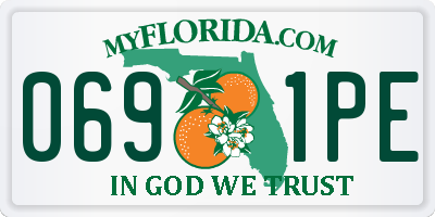 FL license plate 0691PE